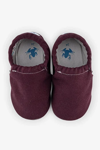 HOPFRÖG Recycled Canvas Hyper Eco Claret Red Barefoot Booties (Gift Set)
