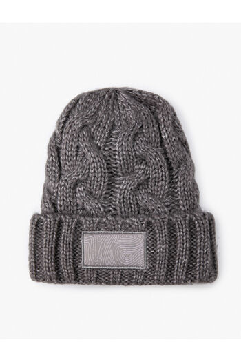 Koton Knitted Beret Folded Label Printed
