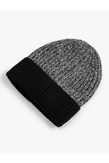 Koton Knitted Beanie Folded Sparkling