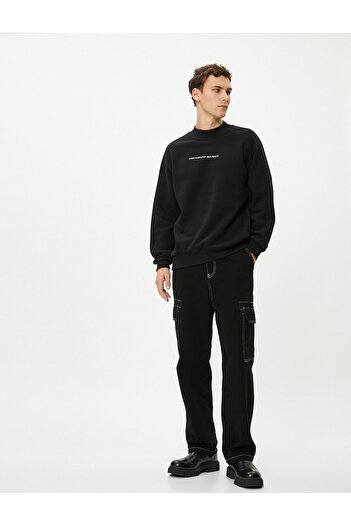 Koton Men's Sweatshirt Black 4wam70049mk