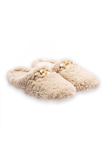 Twigy Ee0026 Tw Mia Beige Women's Slippers with Closed Front