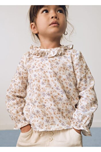MANGO Baby Floral Flounce Μπλούζα