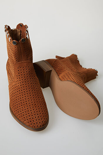 DUYGUSHOESBAG Kadın File Detaylı Kısa Botie