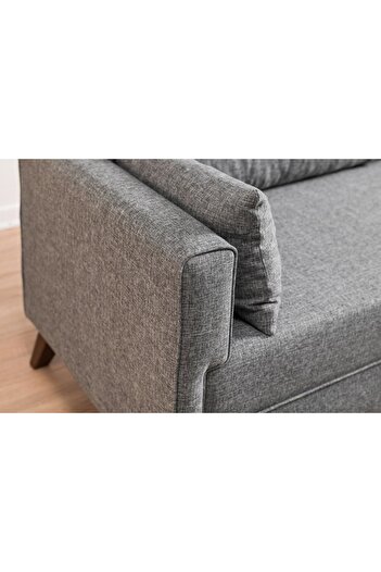 Vivense Bella Soft Üçlü Koltuk, Gri