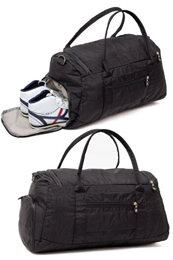 MUCCO Black Kaff Crinkle Sneakers - 0818 Model, Pocket and Waterproof
