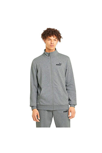 Puma Ανδρικό μπουφάν Ess Track με γκρι όρθιο γιακά