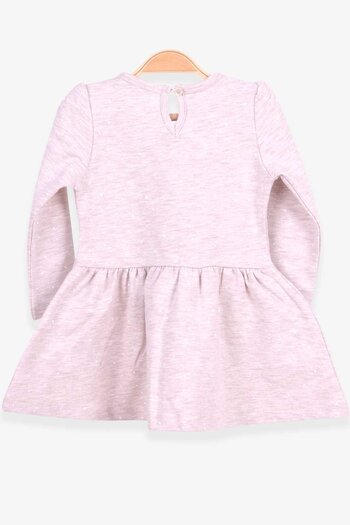 Breeze Girl's Long Sleeve Dress Baby Printed Patterned 1-4 Years, Beige Melange