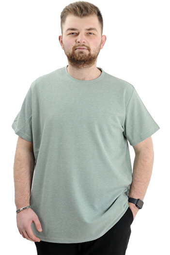 ModeXL Ανδρικό μπλουζάκι - Crew Neck, Oversize, WAFFLE 20033 Çağla
