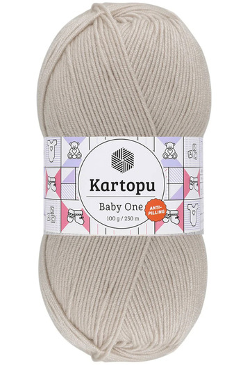 Kartopu Baby One Tüylenmeyen Bebek Yünü Açık Bej K945 (Yeni Renk)