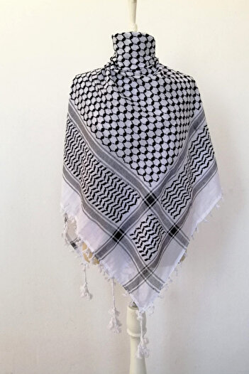 Kaftan Collection Palestinian Kefiye with Tassels - Pushi Design