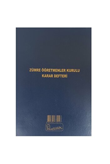 Kocaoluk Zümre Teachers Board Decision Notebook (100 Sheets)