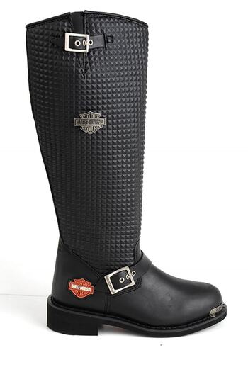 Harley Davidson Rubber Sole Leather Boots