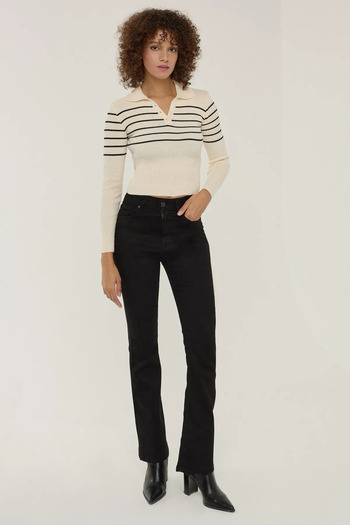 Hiccup Short Sweater with Stripes