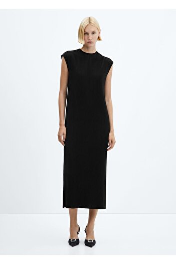 MANGO Woman Long Pleated Dress