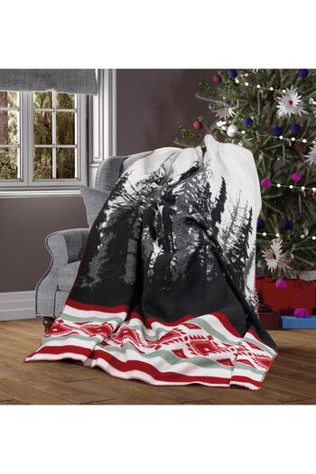 Menta store Patterned Cotton Blanket Double Blanket