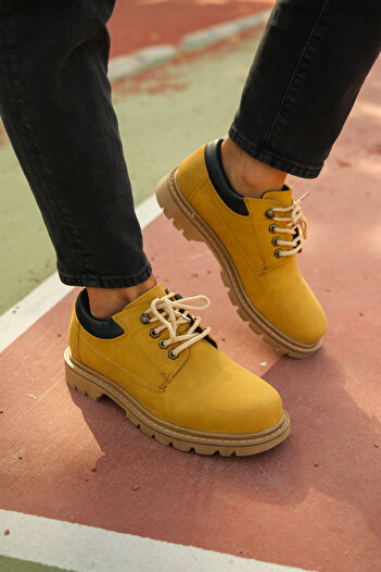 Riccon Ανδρικά παπούτσια πεζοπορίας Nubuck Camel0012928