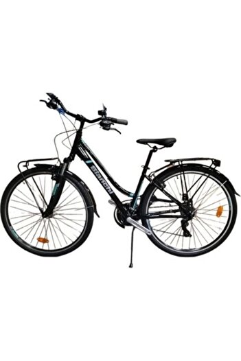 Bianchi Travel 505 28 Jant 21 Vites 40 cm V-Fren Şehir Bisikleti- Siyah-Turkuaz-Gri