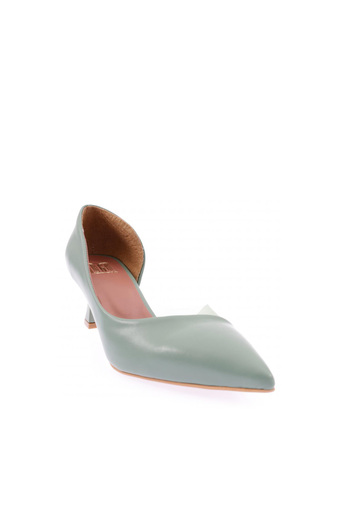 DGN 353-22Y Transparent Side Detailed - Toe Low-Cut Pointed Toe Women's Heeled Shoes