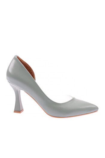 DGN 0653-22y Women's Pointed Toe, Low-cut, Side Transparent Long Heeled Shoes