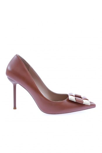 DGN K5092-22K Women's Thin Heeled Pointed Toe Buckle and Low-Cut Shoes