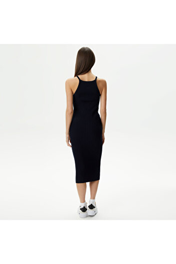 Lacoste Kadın Straight Fit Lacivert Elbise