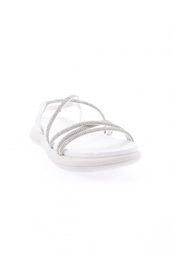 DGN Women's Cross Rope Strappy Sandals White 61573138