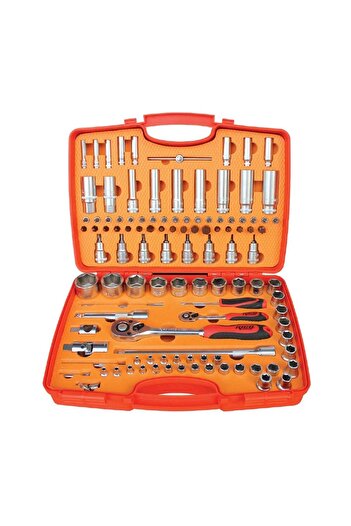 Rico 006-Rc1011 110 Pieces 1/2 1/4 Socket Set 6 Corners