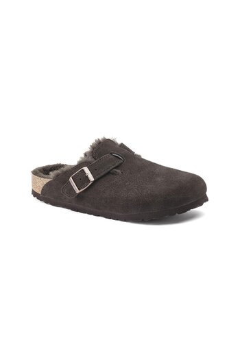 Birkenstock Boston Suede Shearling Women's Slippers