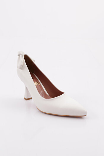 DGN 700 Women's Pointed Toe, Low-cut, Back Bow, Goblet Heel Shoes