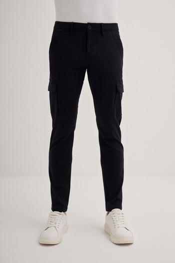 Cazador Caz 0012 Black Cargo Pants - 24Kceedt0012 Model