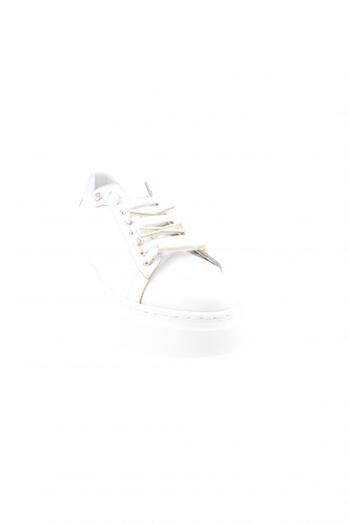 DGN Women's Thick Sole Sneakers White Accessory Shoes