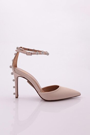 DGN 5159 Model Stone Detailed Heeled Shoes