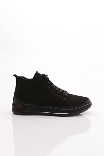 DGN Ανδρικές μπότες με κορδόνια μαύρο Nubuck Γνήσιο δέρμα 3421423210