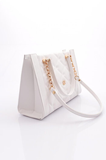 DGN Women's Bag with White Chain - 7683437