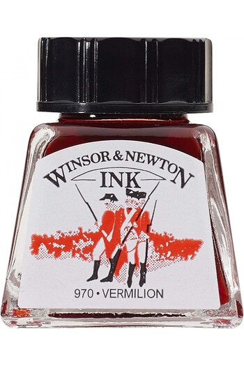 Winsor Newton Winsor & Newton Drawing Ink Drawing Ink 14ml Vermilion 680