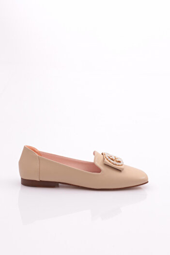 DGN Beige Women's Ballerinas - Buckle, Model 211762621