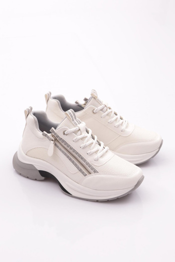 DGN 30164 Women's Sneakers - Lace-Up and Zip-Up