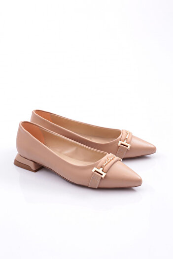 DGN Women's 2885 Model Ballerinas with Metal Accessories
