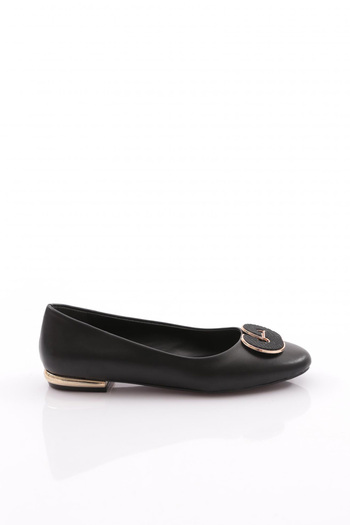 DGN Women's Ballerinas with Black Round Buckle - 29412534