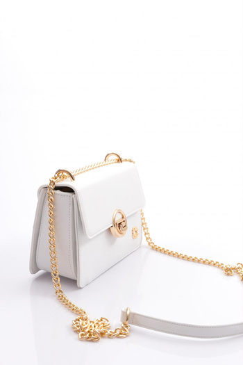 DGN Women's Bag with White Chain Handle - 6593434