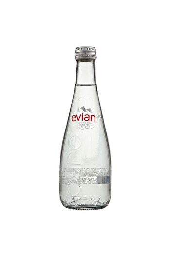 Evian Natural Mineral Water 330ml Glass Bottle, Case of 20 Bottles