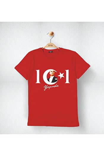 Cevval 29 October Republic 101. Year Special Series Printed Cotton Children's T-Shirt