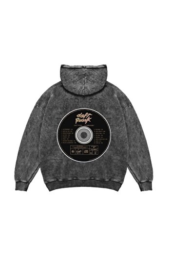 Sekizbiraltı Домашнє завдання з принтом Oversize Unisex Premium прати чорний худі