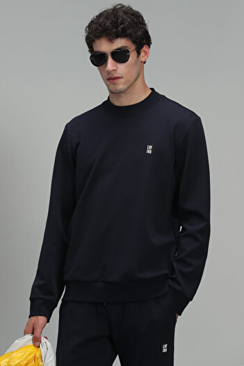 Lufian Oscar Erkek Sweatshirt Lacivert
