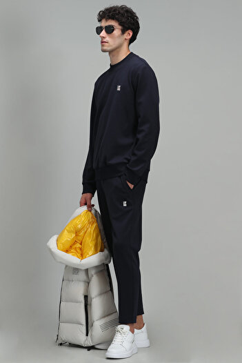 Lufian Oscar Erkek Sweatshirt Lacivert
