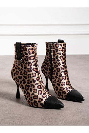 Alemdar Shoes Γυναικείες μπότες με τακούνι PARİSSE Leopard