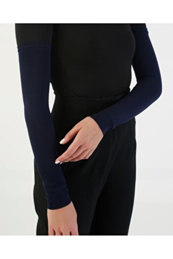 Differenza Navy Blue Combed Cotton Sleeve