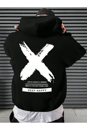 Moda Glo Унисекс суичър Keep Happy Written