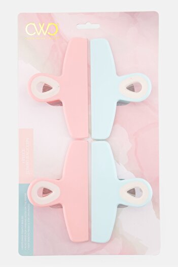 Cook With Color 4 Pc Jumbo Bag Clips, Pink
