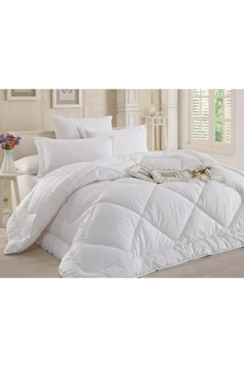DENİZLİ ÇEYİZ Double Silicone Quilt White 195X215 cm